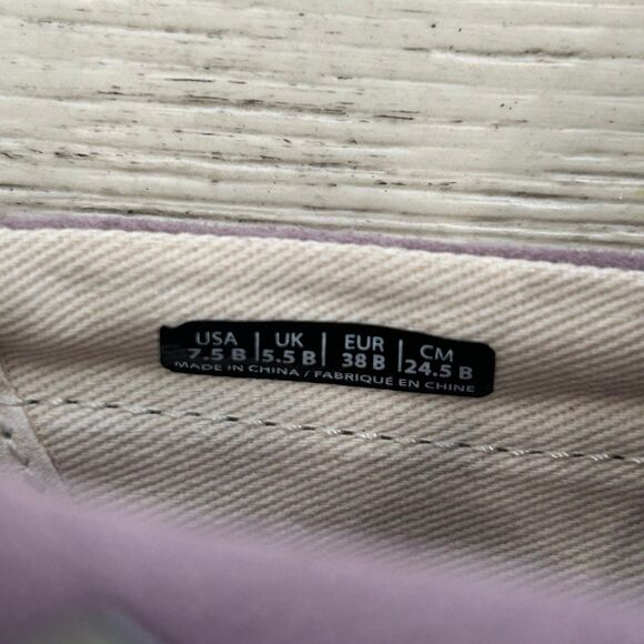 Spenco Sneakers Women’s Size 7.5 Color Lavender Elderberry Suede Comfort Slip-on - Picture 10 of 11